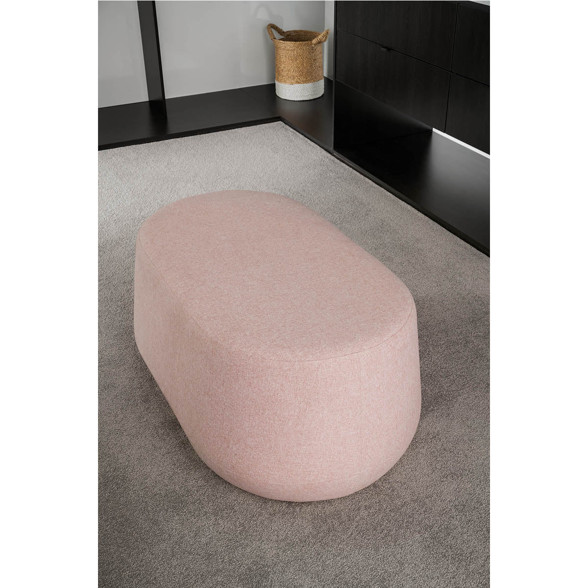 Pippa Ottoman - Oval (Pink).