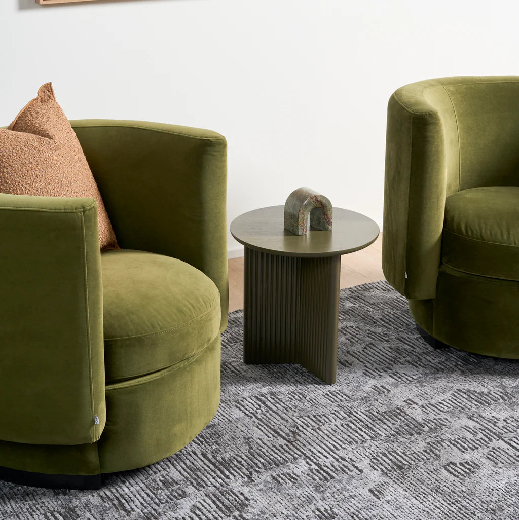 Arena Lounge Chair - Green Velvet