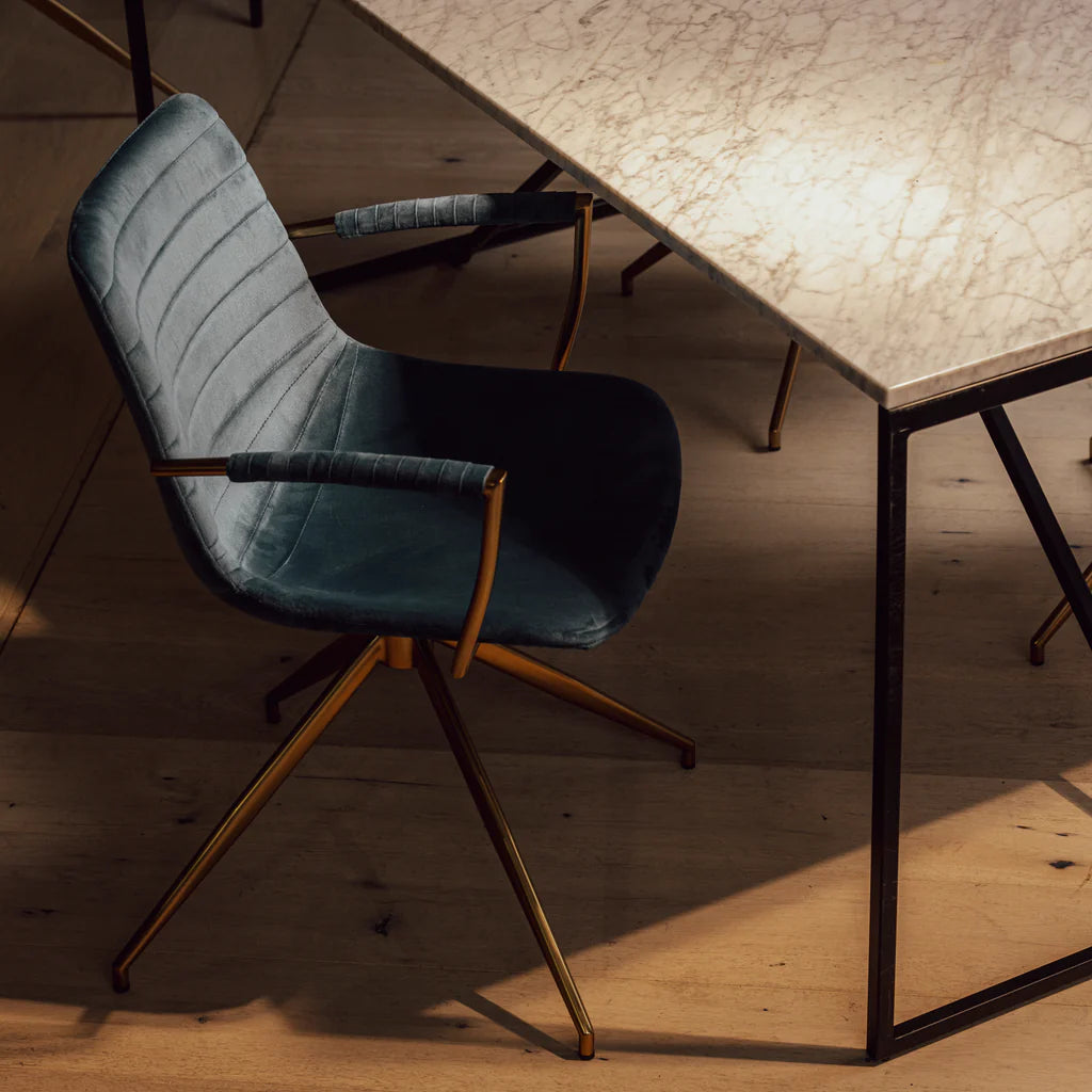 Belair Swivel Dining Chair - Midnight