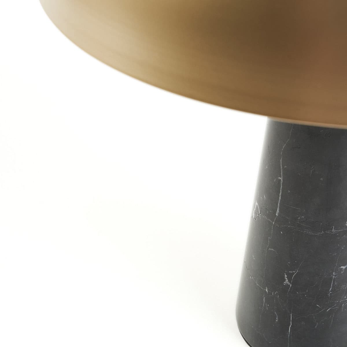 Dome Table Lamp (Gold/Black Marble).