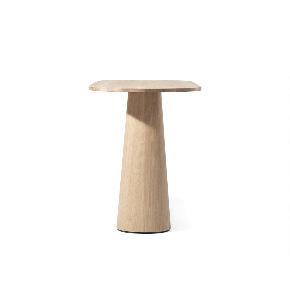 P.O.V. Bar Table 463 - Square - Heavily Rounded Corners - European Oak