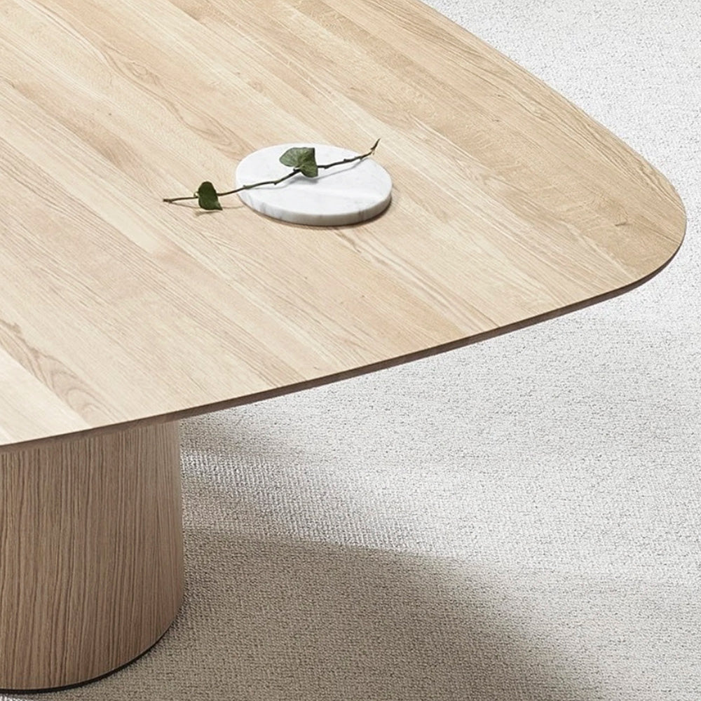 P.O.V. Table 466 - Rectangle - Heavily Rounded Corners - European Oak