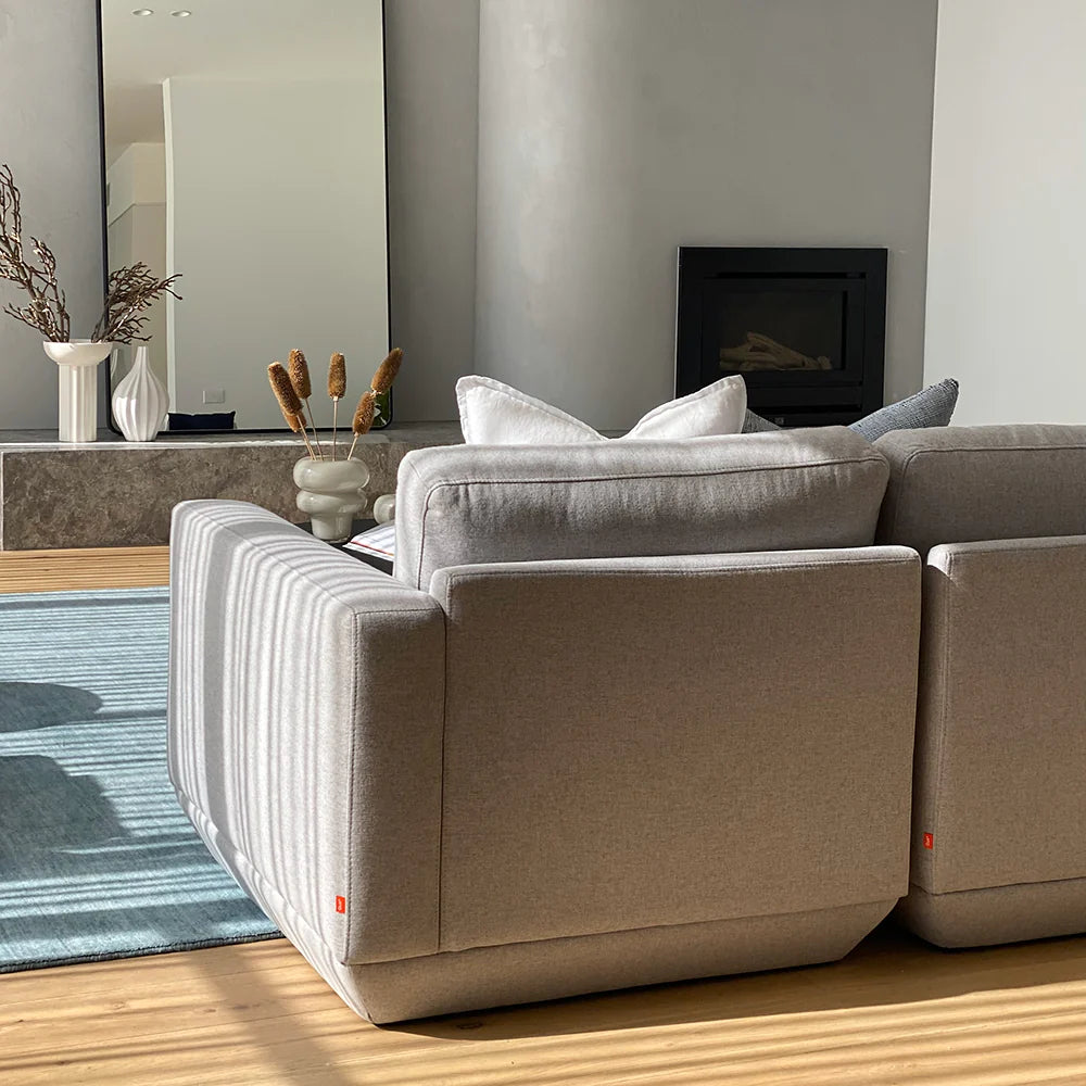 Podium Modualr Sofa - Lounge Left - Bayview Silver