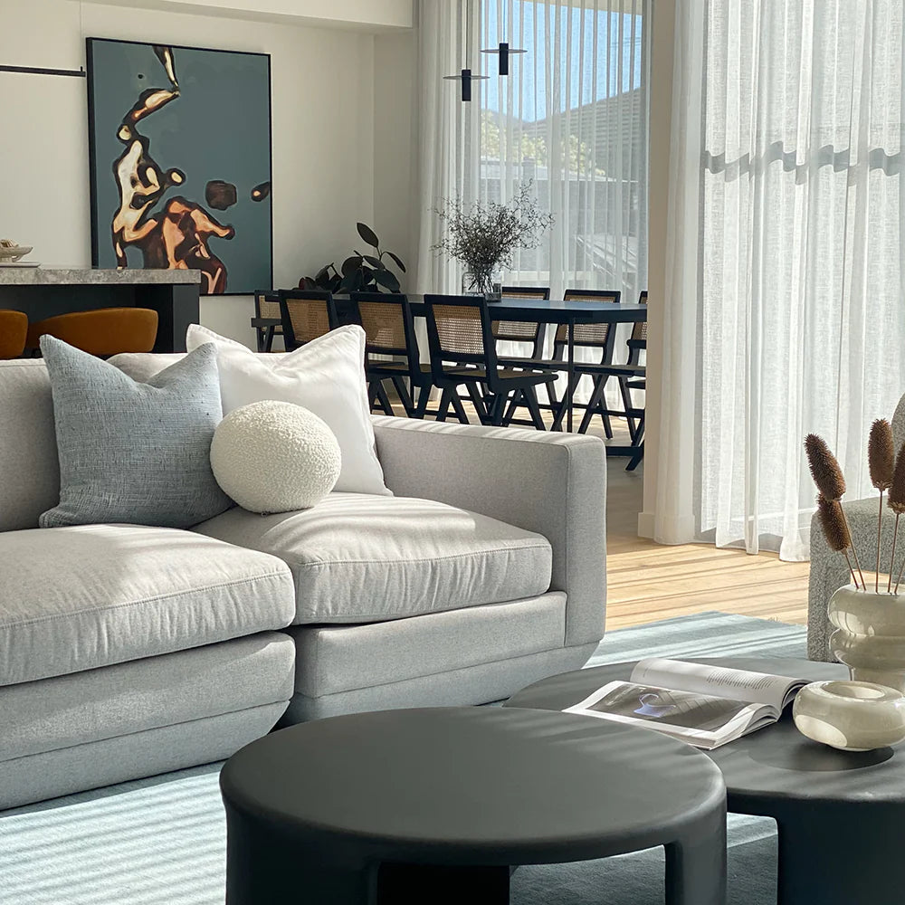 Podium Modualr Sofa - Arm Left - Bayview Silver