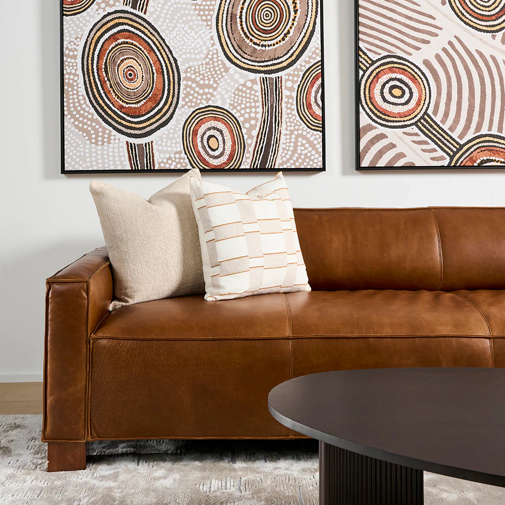 Cabot Sofa - Saddle Brown
