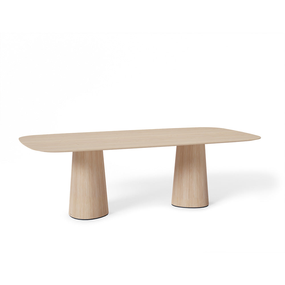 P.O.V. Table 464 - Rectangle - Heavily Rounded Corners - European Oak