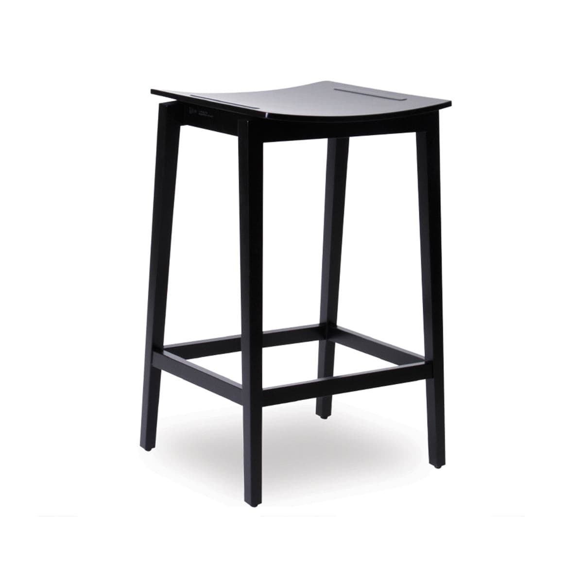 Stockholm Bar Stool (Black Stain).