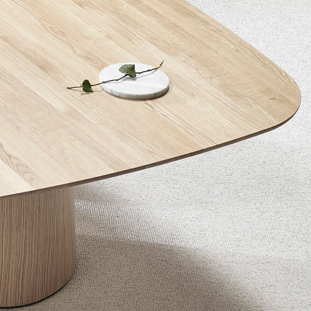 P.O.V. Table 462 - Square - Heavily Rounded Corners - Natural Oak