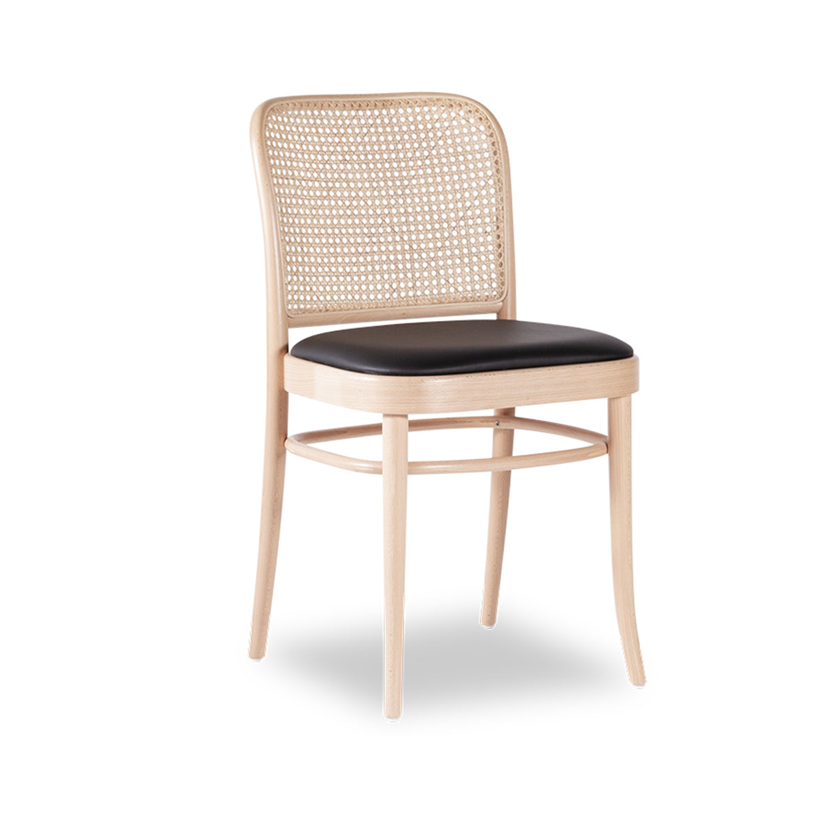 811 Hoffmann Chair - Padded Seat/Cane Backrest (Natural).