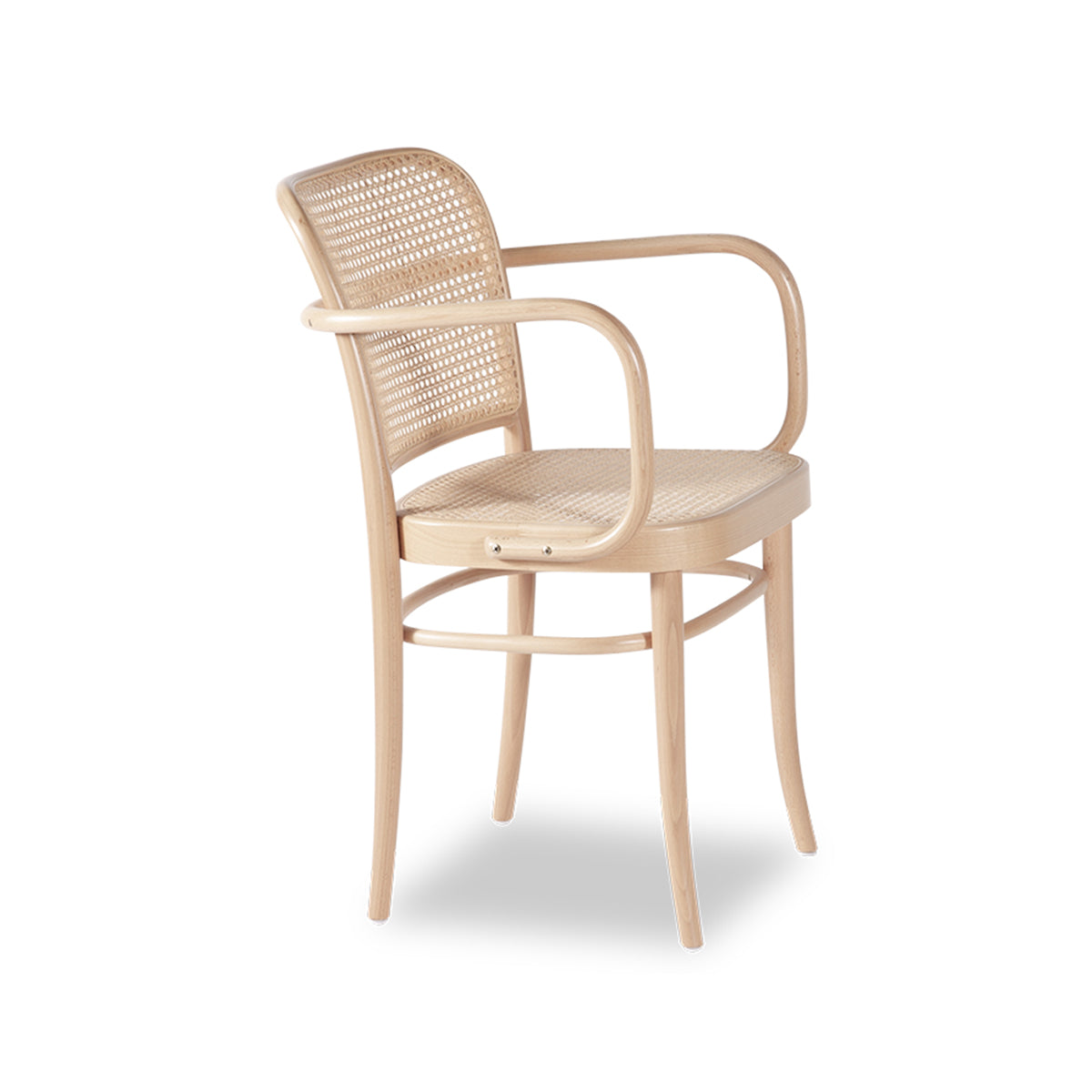 811 Hoffmann Armchair - Cane Seat/Cane Backrest (Natural).