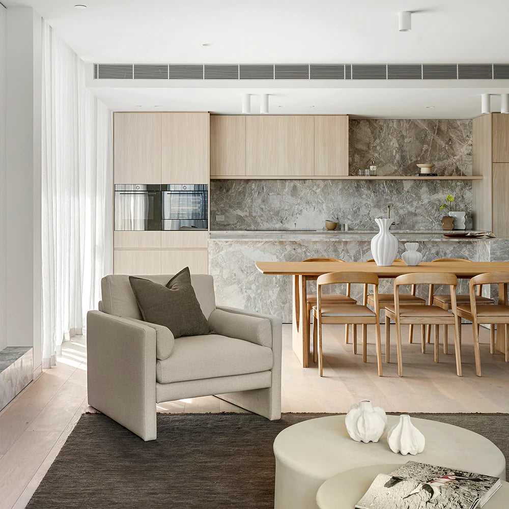 Laurel Armchair - Merino Cream