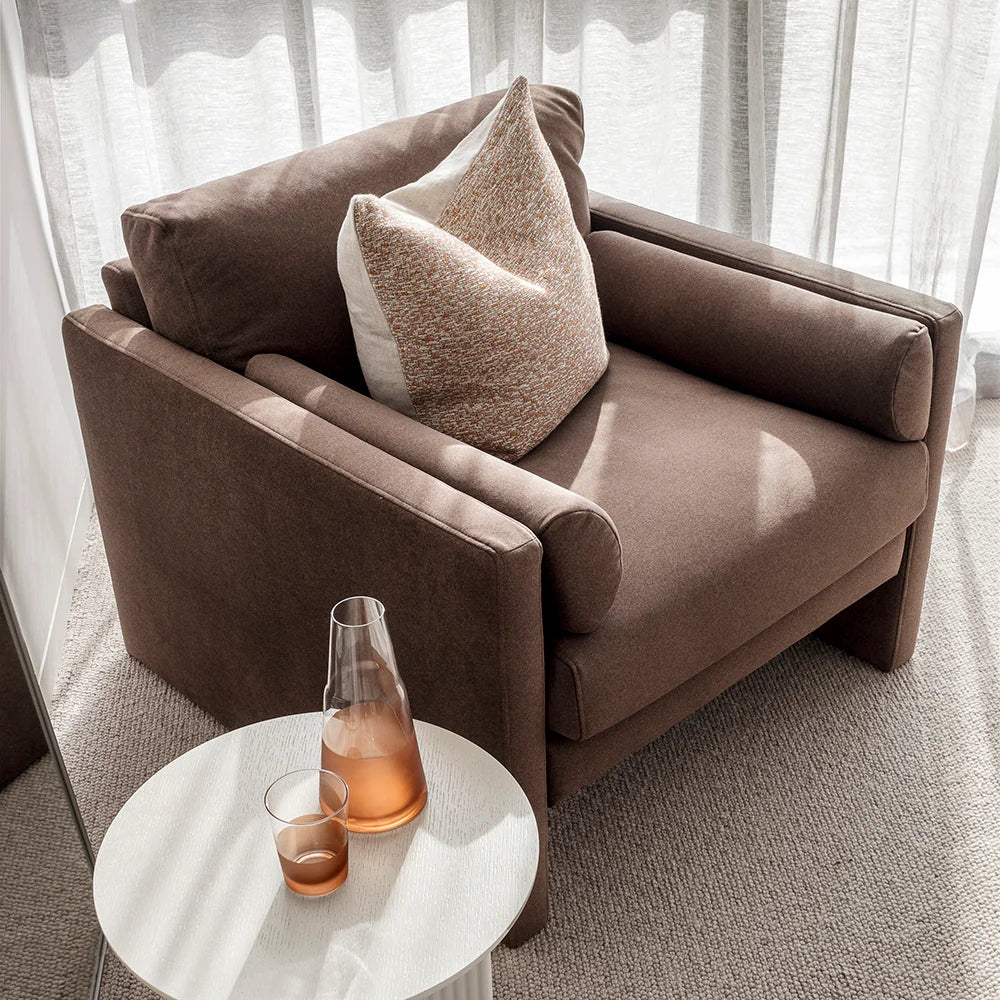 Laurel Armchair - Merino Mocha