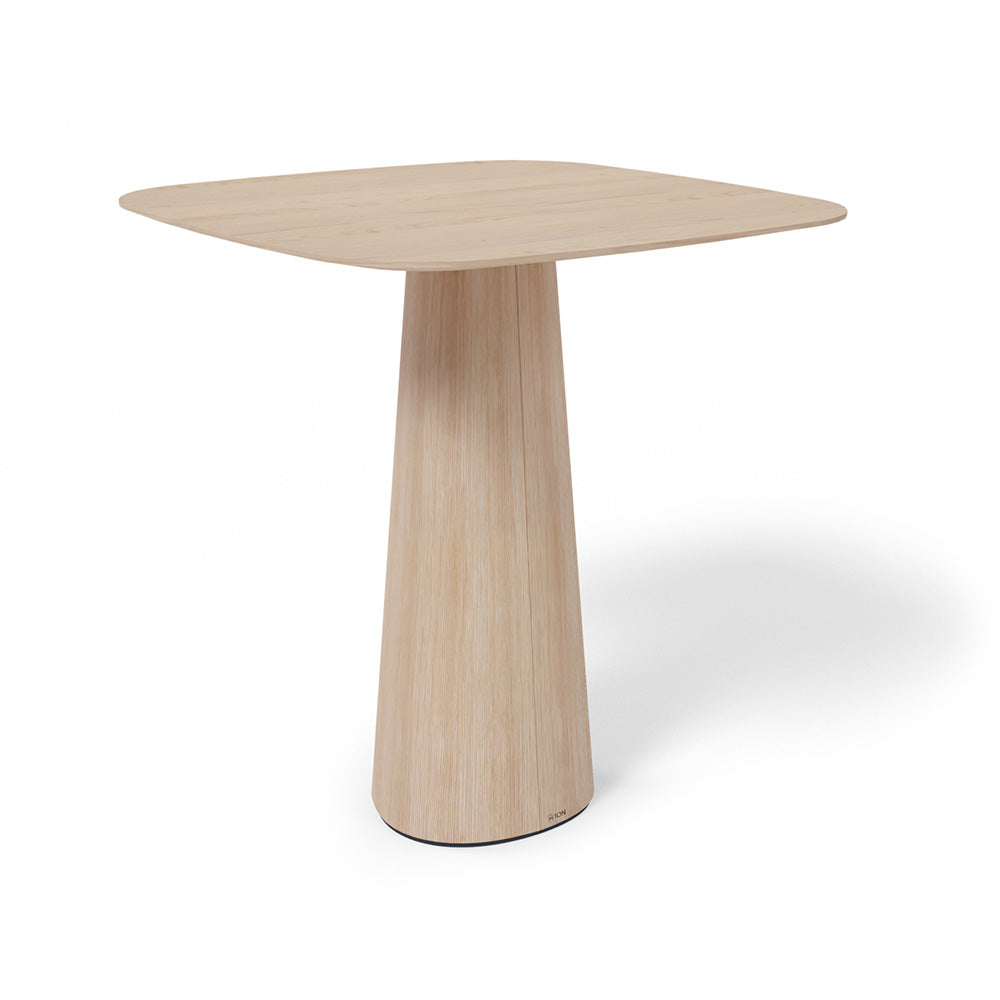 P.O.V. Bar Table 463 - Square - Heavily Rounded Corners - European Oak