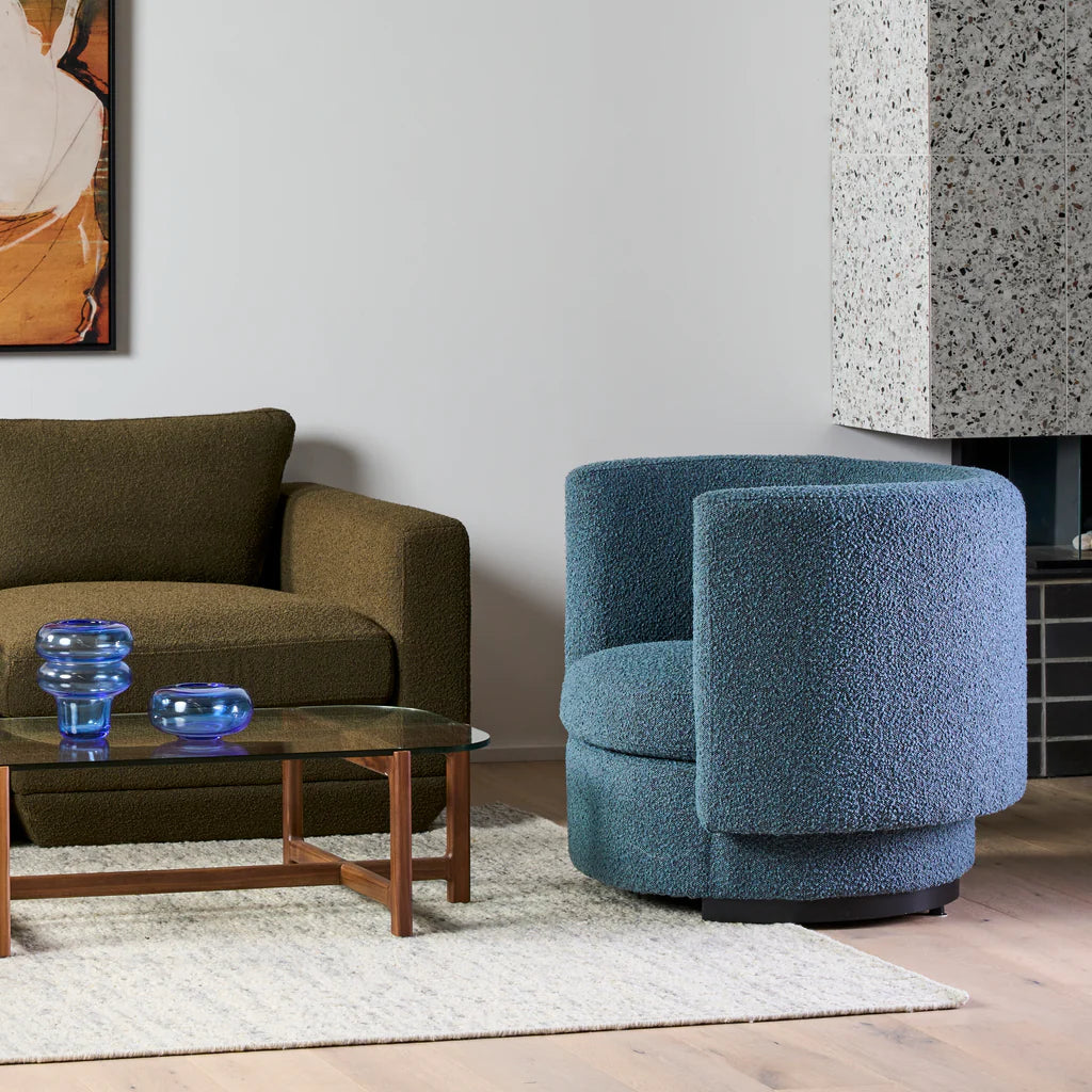 Arena Lounge Chair - Azur Boucle