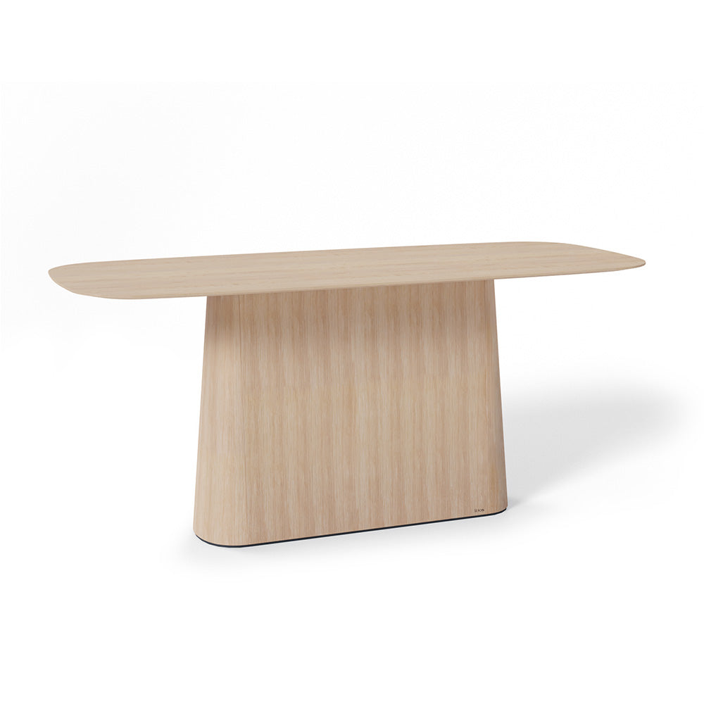 P.O.V. Bar Table 468 - Rectangle - Heavily Rounded Corner - European Oak