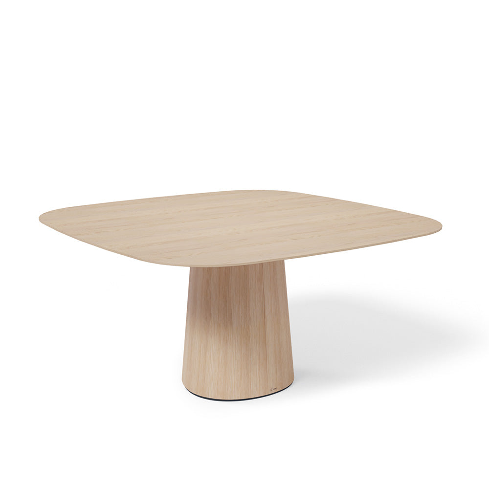 P.O.V. Table 462 - Square - Heavily Rounded Corners - Natural Oak