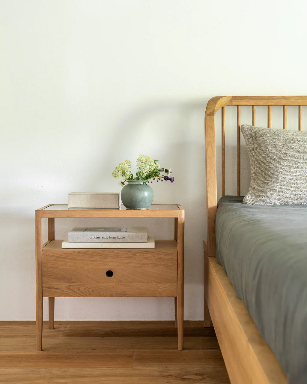 Spindle Bedside Table