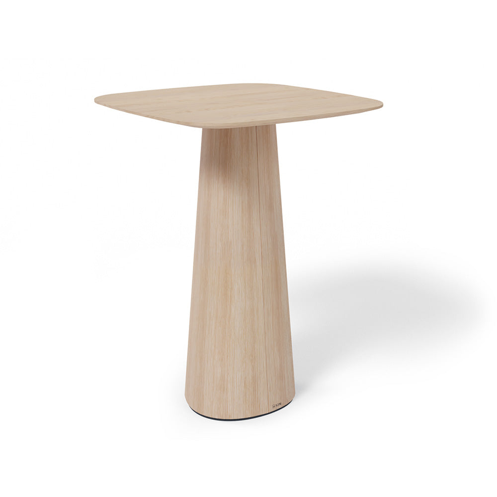 P.O.V. Bar Table 463 - Square - Heavily Rounded Corners - European Oak