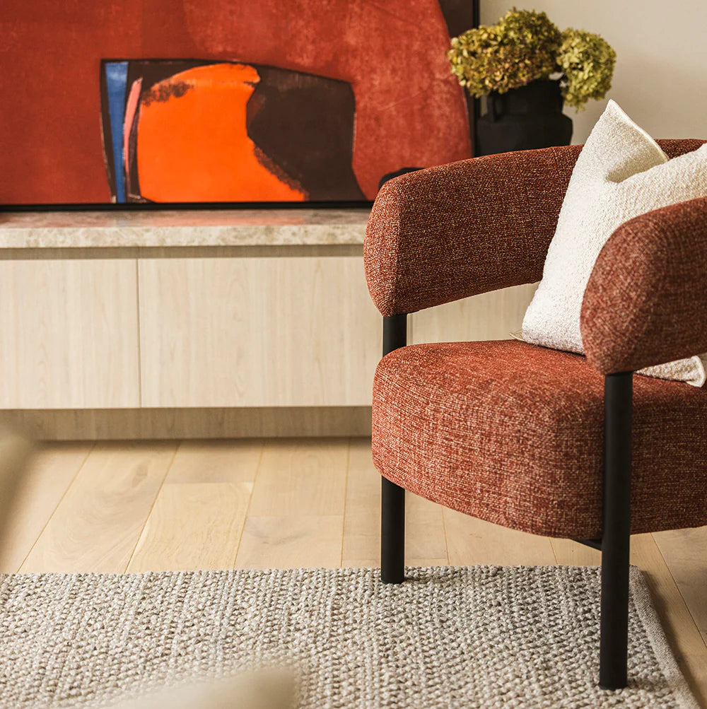 Harris Occasional Chair - Black/Rust