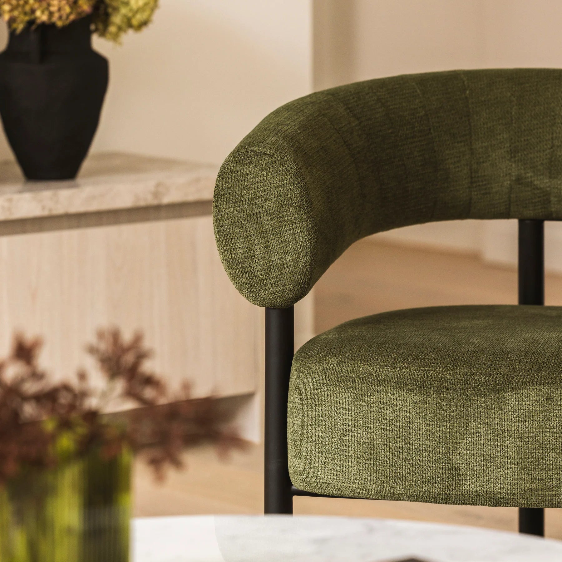 Harris Occasional Chair - Black/Moss