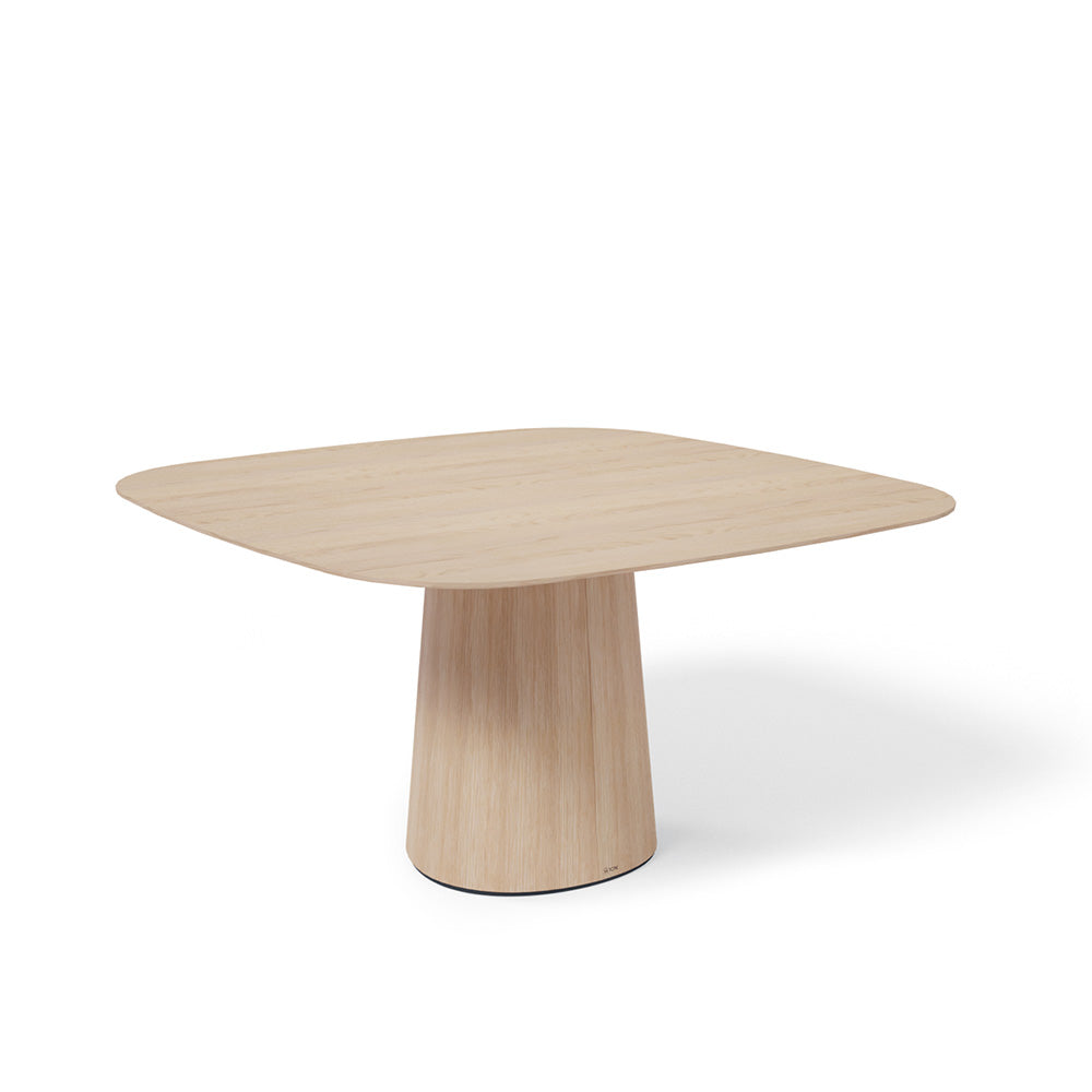 P.O.V. Table 462 - Square - Heavily Rounded Corners - Natural Oak