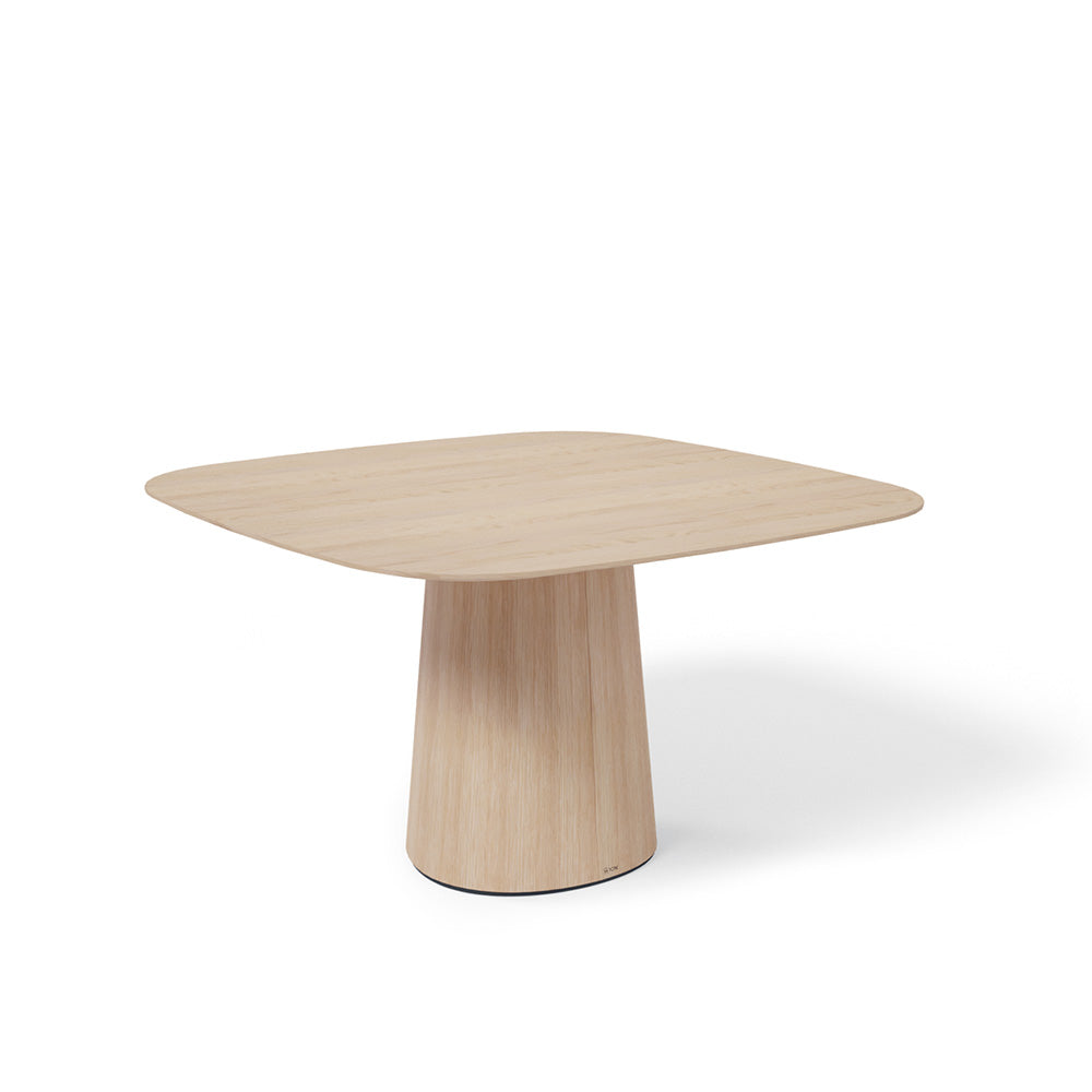 P.O.V. Table 462 - Square - Heavily Rounded Corners - Natural Oak