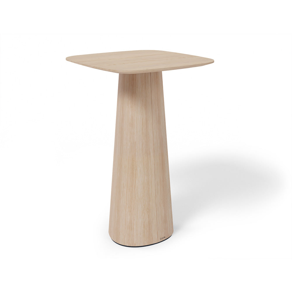 P.O.V. Bar Table 463 - Square - Heavily Rounded Corners - European Oak