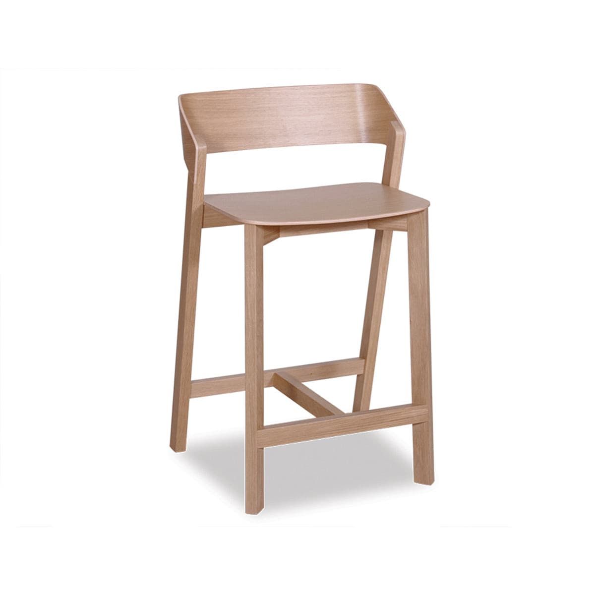 Merano Bar Stool (Natural Oak).