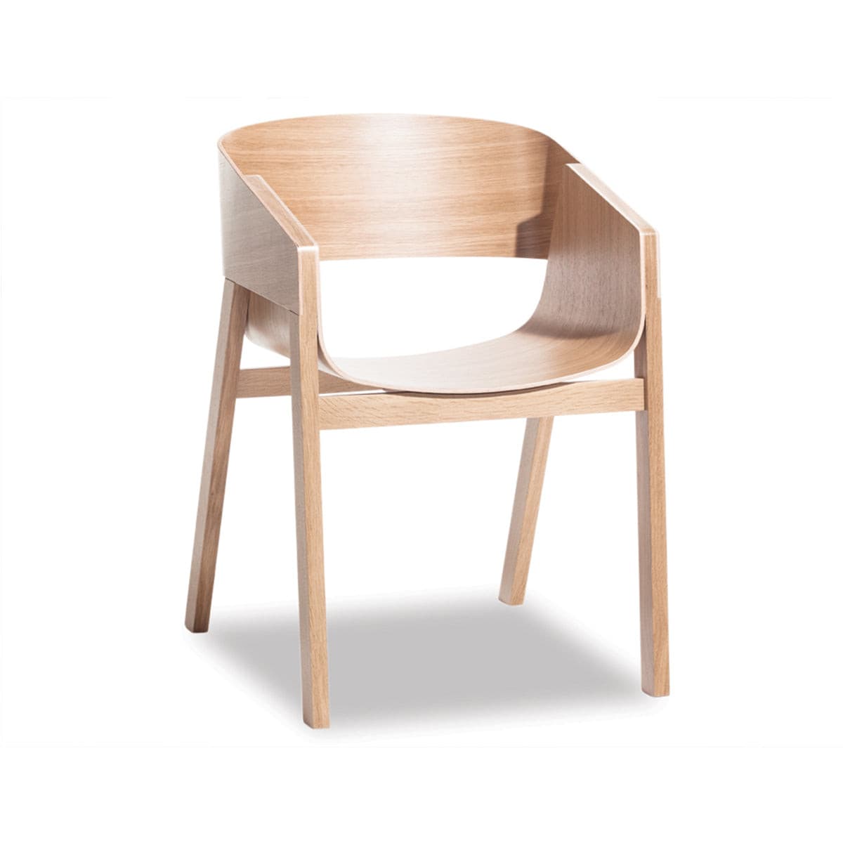 Merano Dining Armchair (Natural Oak).