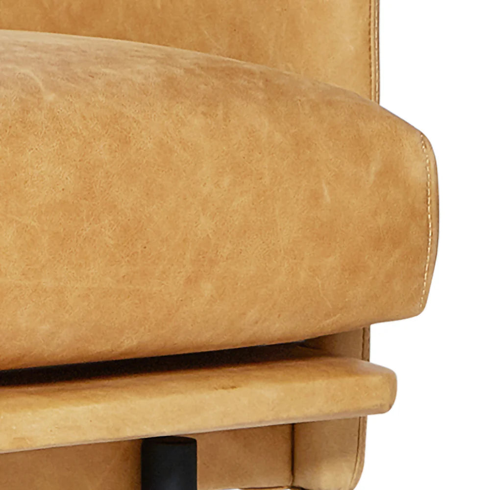 Foundry Lounge Chair - Canyon Whiskey Leather