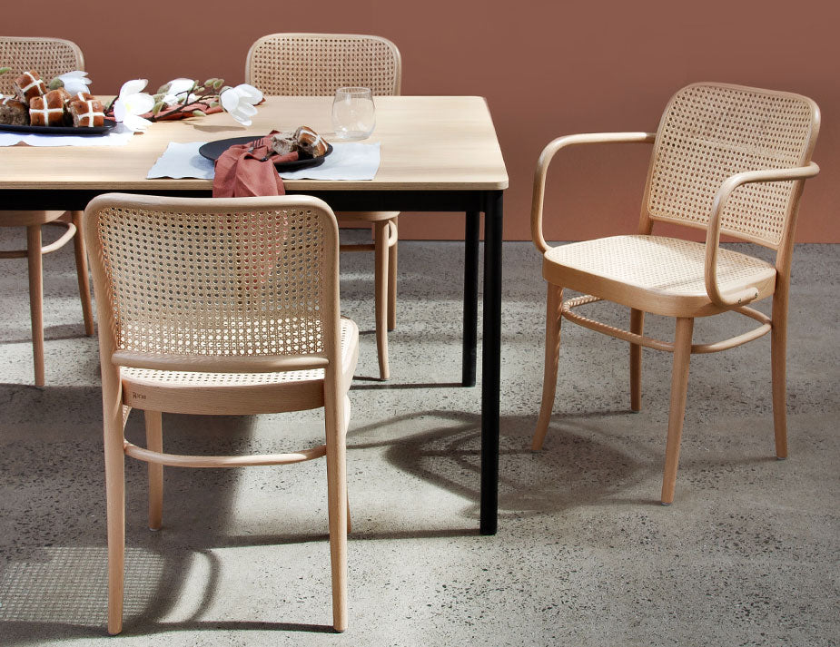 811 Hoffmann Chair - Cane Seat/Cane Backrest (Natural).