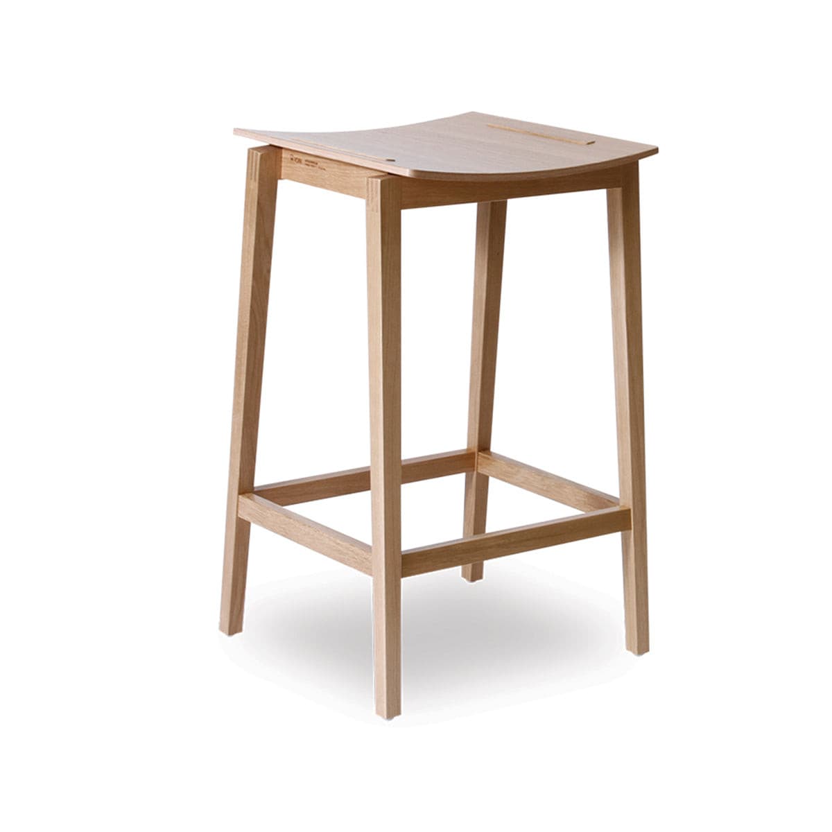 Stockholm Bar Stool (Natural Oak).