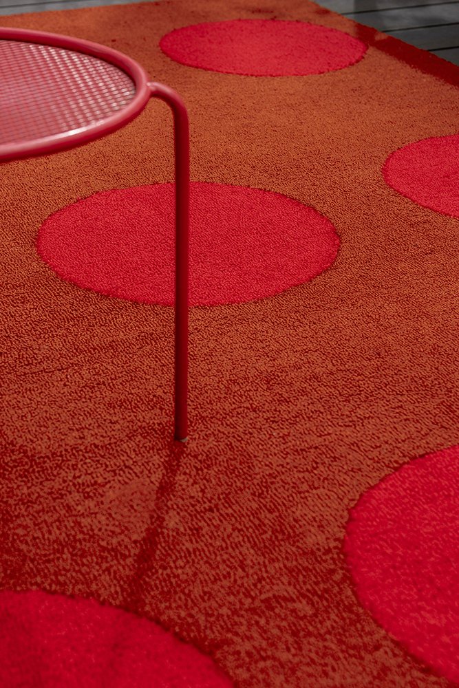Habitat Festival Dots Rug - Red - Outdoor - 495800