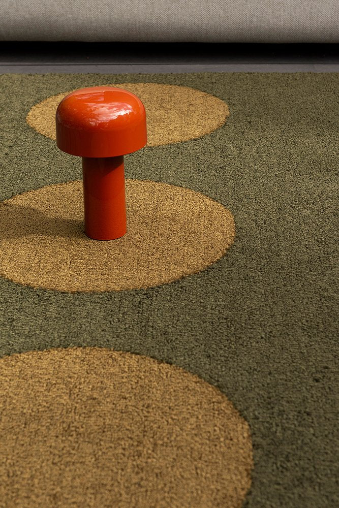 Habitat Festival Dots Rug - Olive Green - Outdoor - 495817