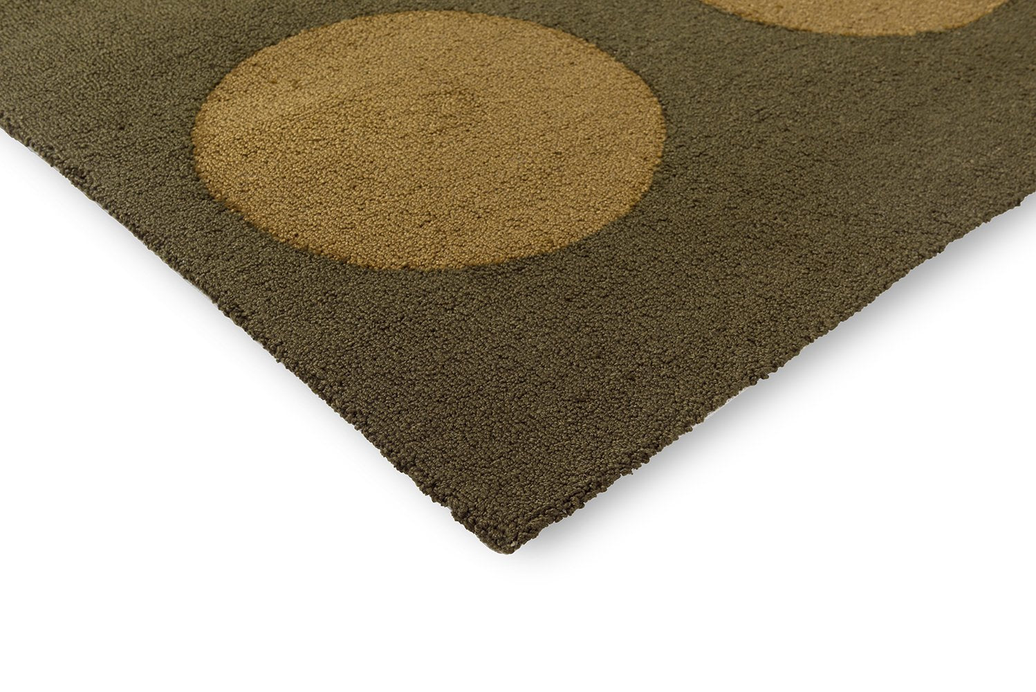 Habitat Festival Dots Rug - Olive Green - Outdoor - 495817