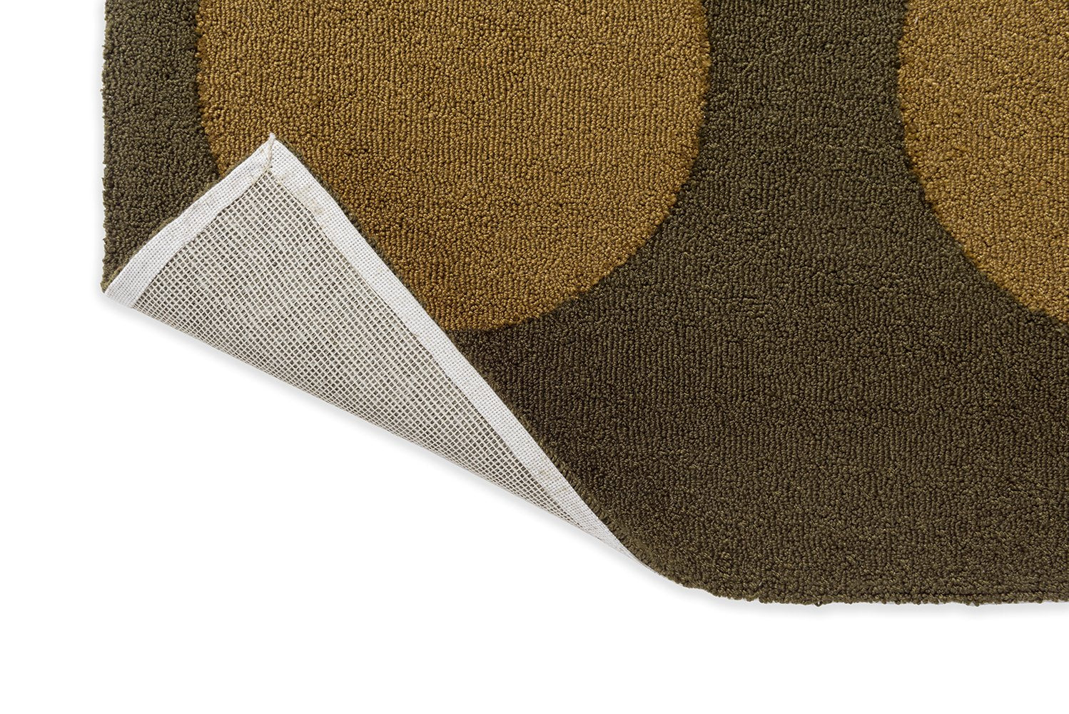 Habitat Festival Dots Rug - Olive Green - Outdoor - 495817