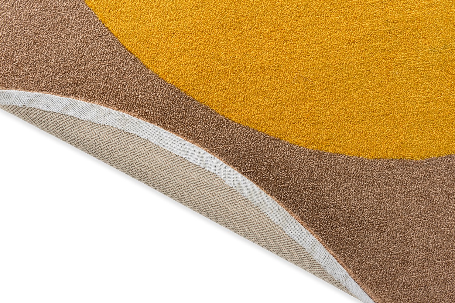 Habitat Festival Round Rug - Yellow - Outdoor - 496306