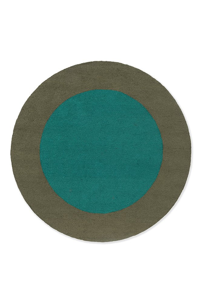 Habitat Festival Round Rug - Aqua - Outdoor - 496308