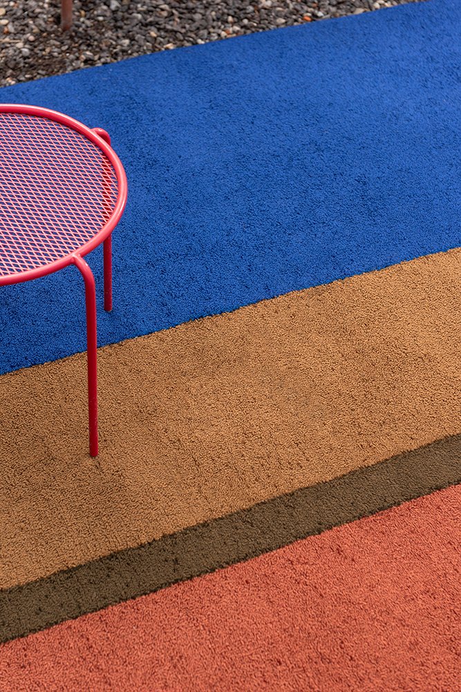 Habitat Festival Stripe Rug - Blue - Outdoor - 496518