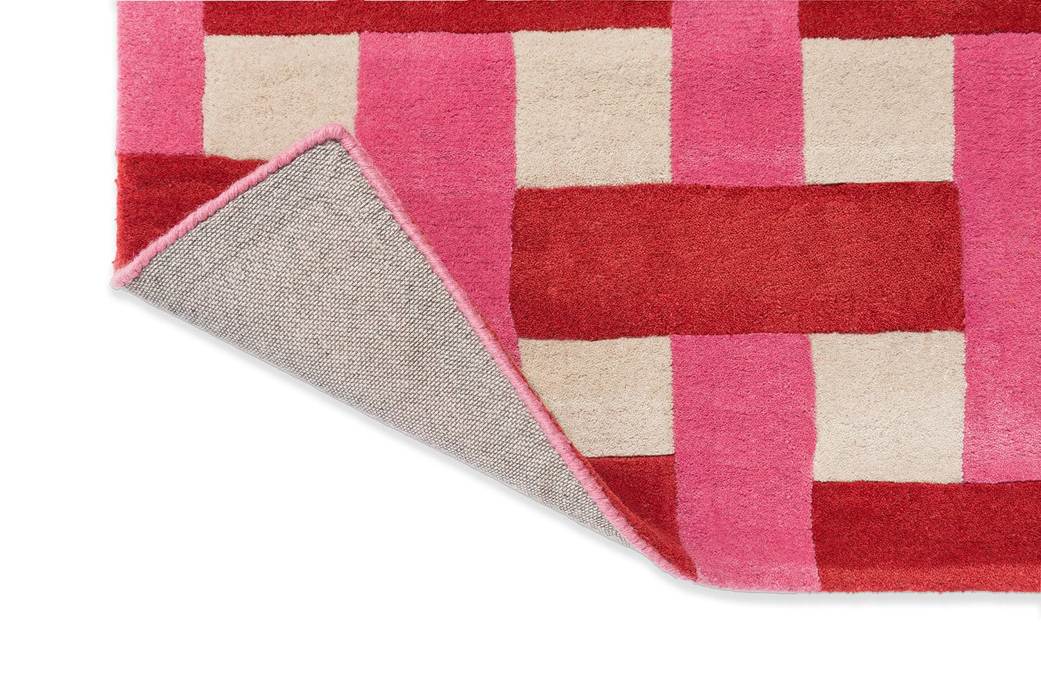Basket Weave - Coral/Rose - 144102