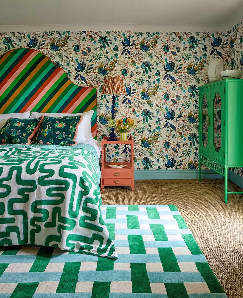 Basket Weave - Emerald/Aquamarine - 144107