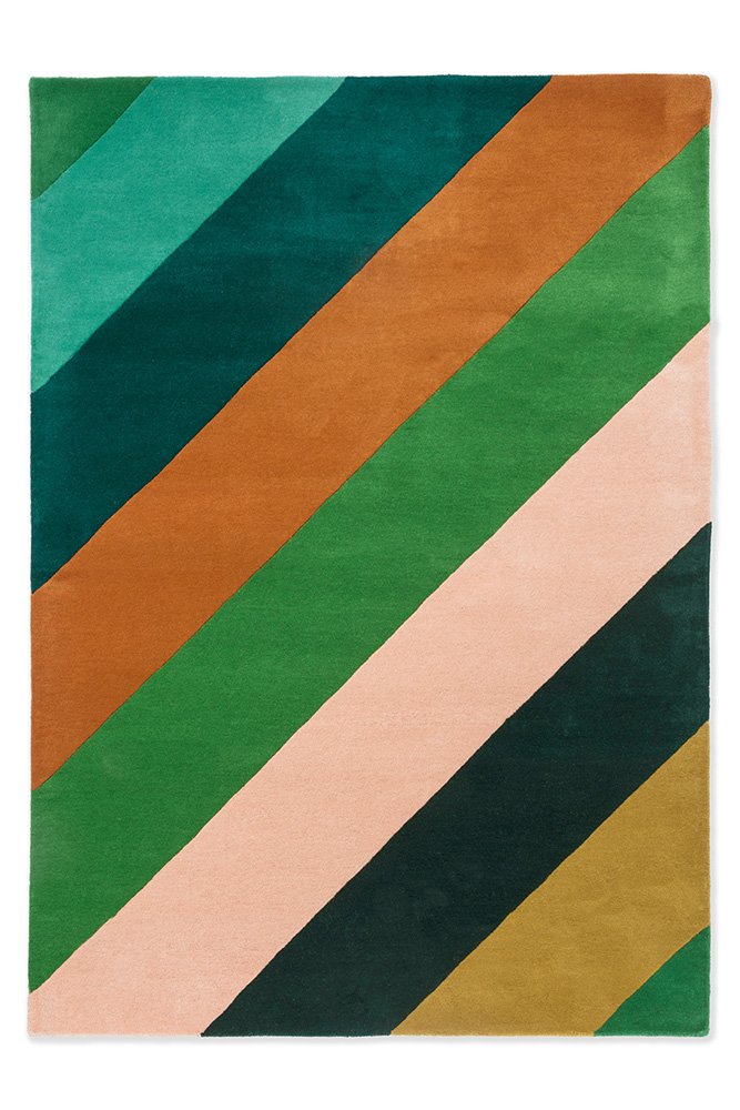 Sherbet Stripe - Emerald/Amber - 144417