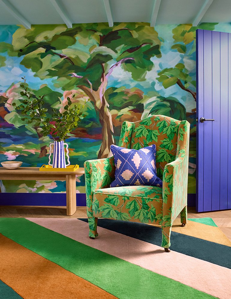 Sherbet Stripe - Emerald/Amber - 144417