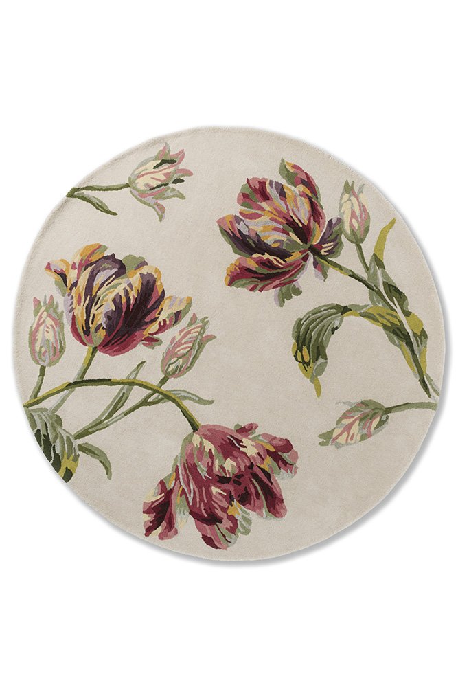 Gosford Round Rug - Cranberry - 081300