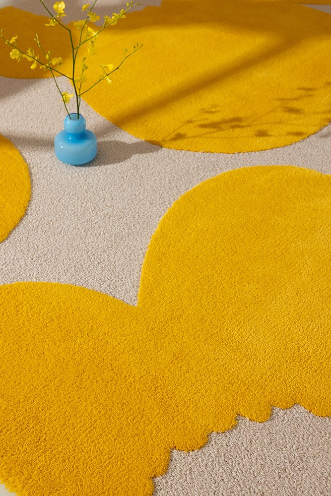 Iso Unikko Rug - Yellow - 132306