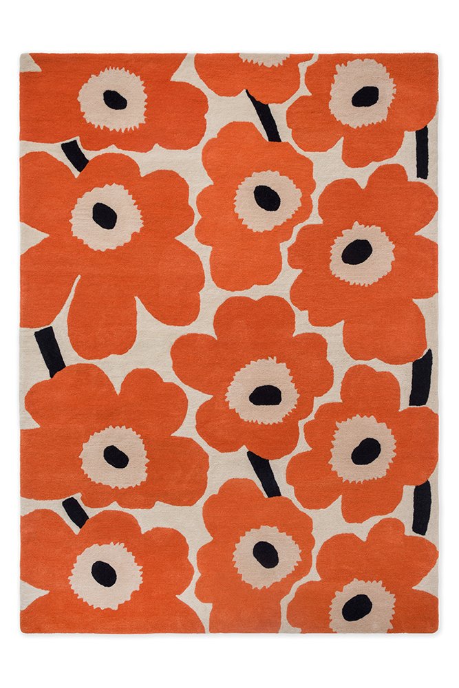 Unikko Rug - Orange Red - 132403