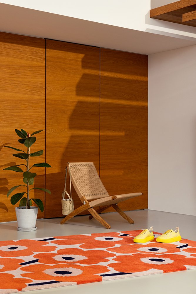 Unikko Rug - Orange Red - 132403