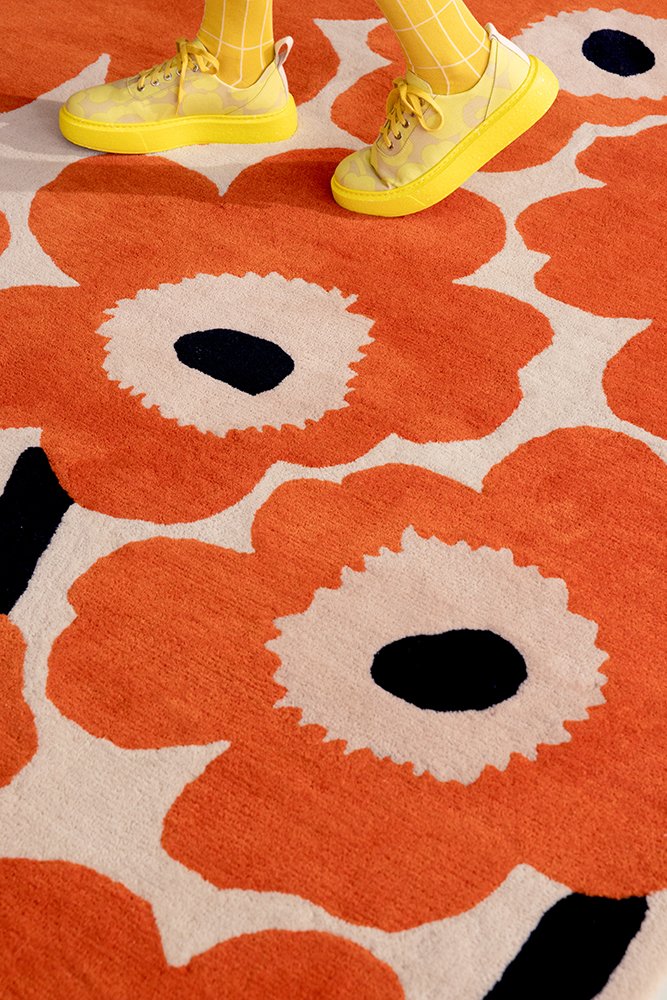 Unikko Rug - Orange Red - 132403