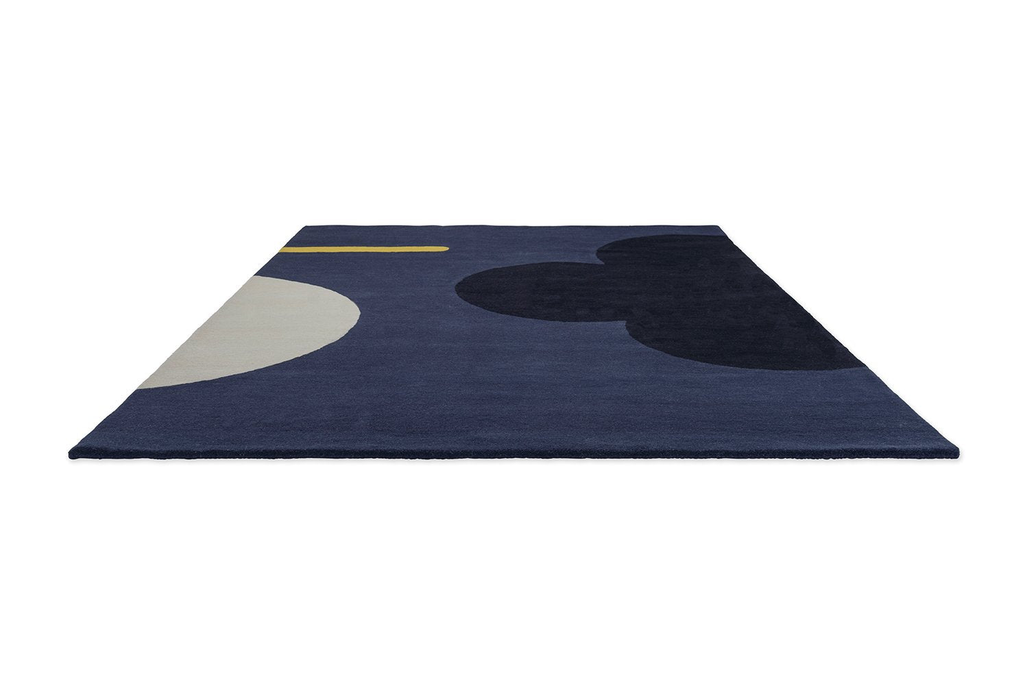 Geo Flower Rug - Denim - 060608