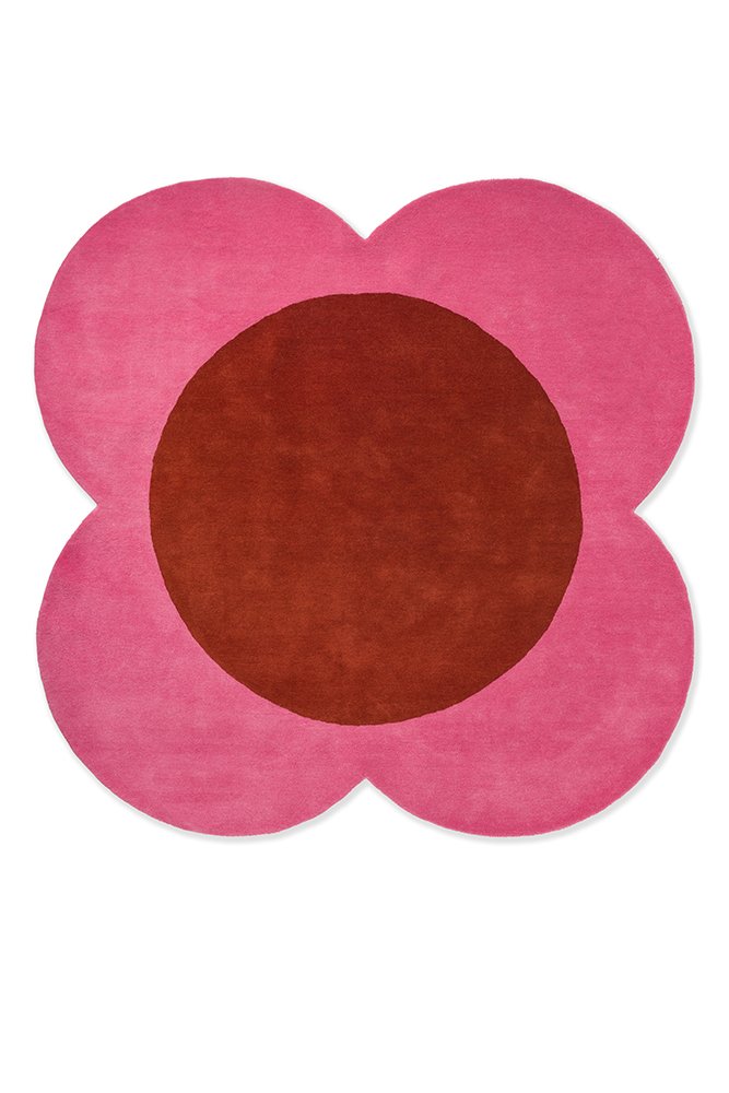 Flower Spot Rug - Pink/Red - 158400